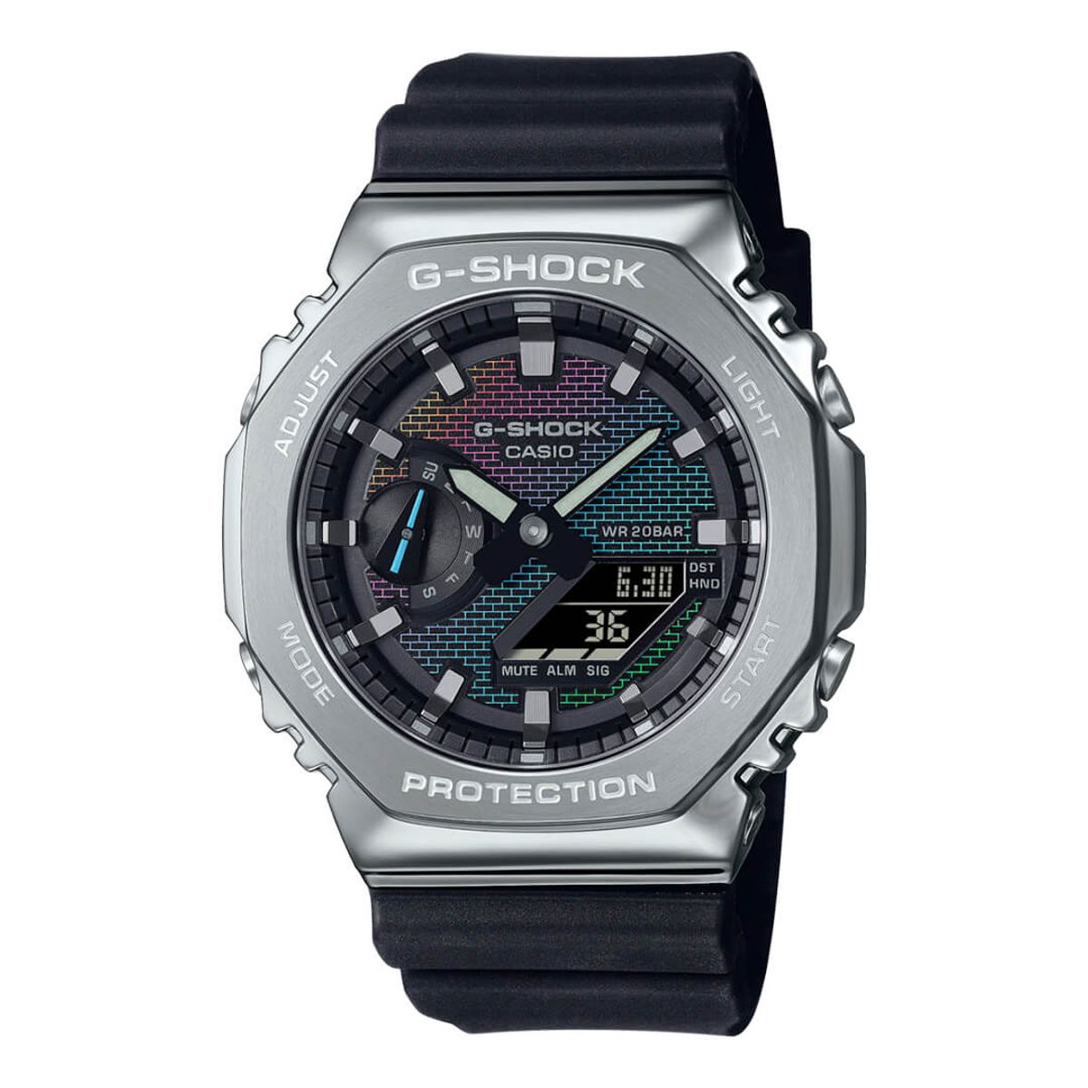 G-SHOCK - Reloj G shock GM-2100RW-1A Resina Plata Hombre