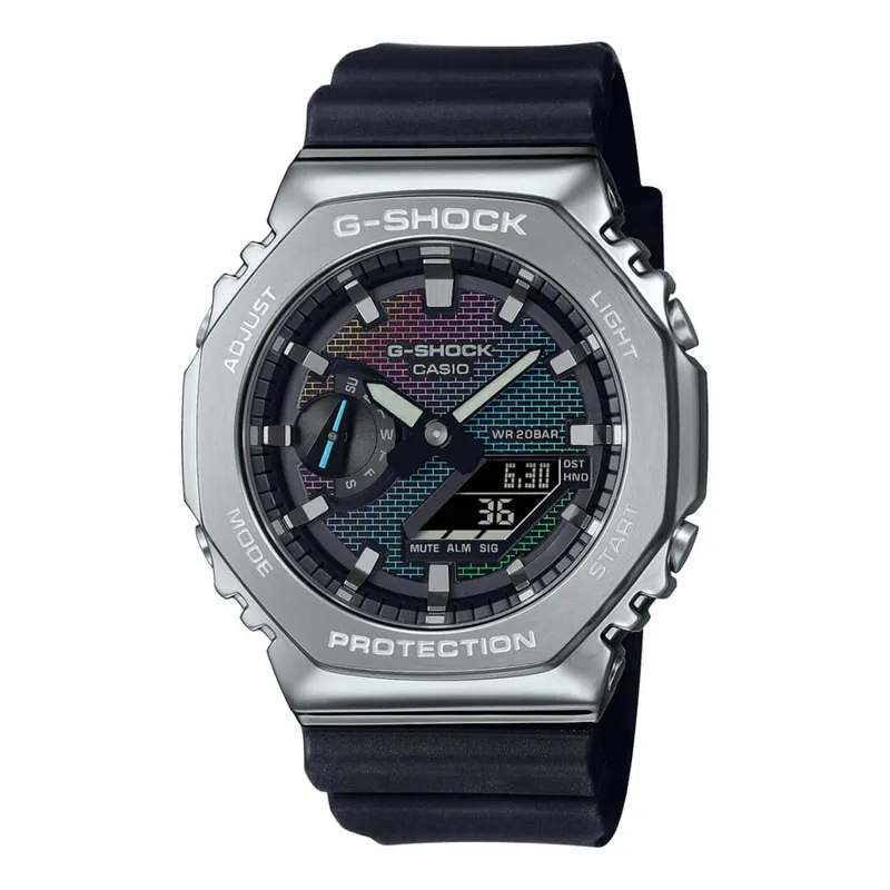 G-SHOCK - Reloj G shock GM-2100RW-1A Resina Plata Hombre