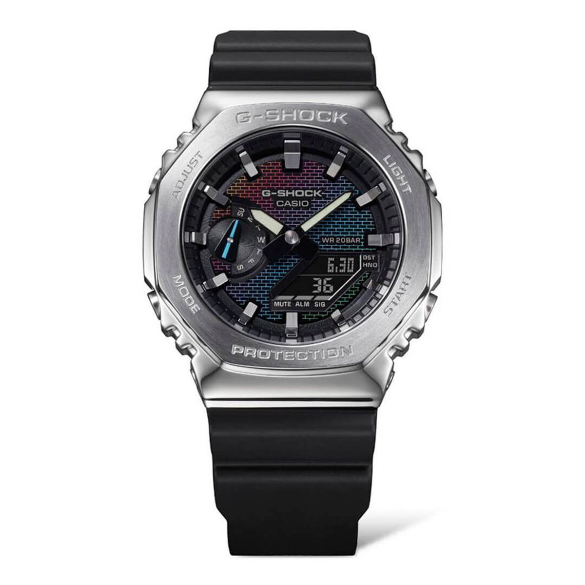 G-SHOCK - Reloj G shock GM-2100RW-1A Resina Plata Hombre