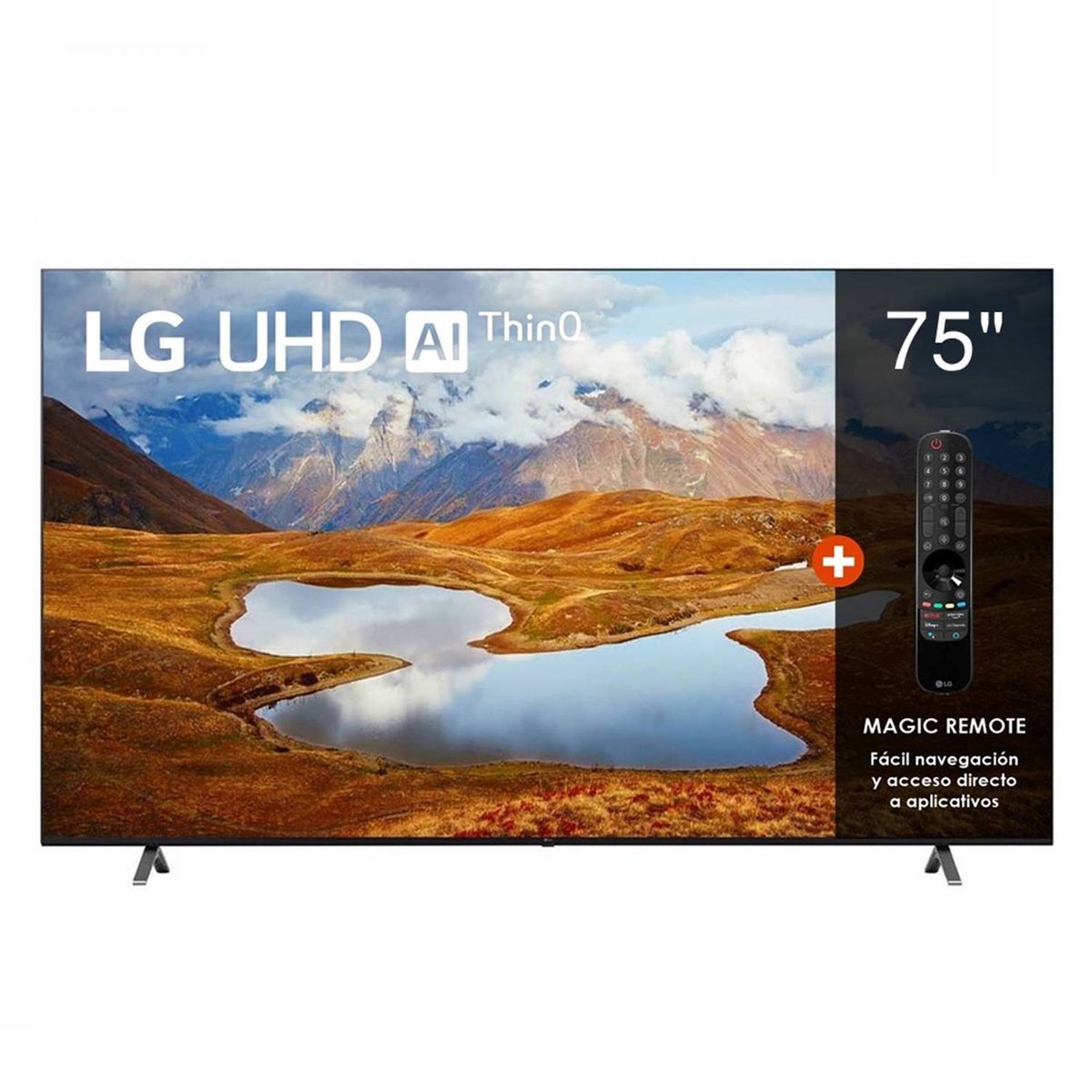 LG - Televisor LG UHD 75” 4K Smart TV con ThinQ AI 75UR871C0SA 2023