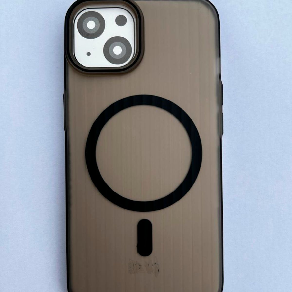 GENERICO - Case Transparente NEGRO con Magsafe  para Iphone 13