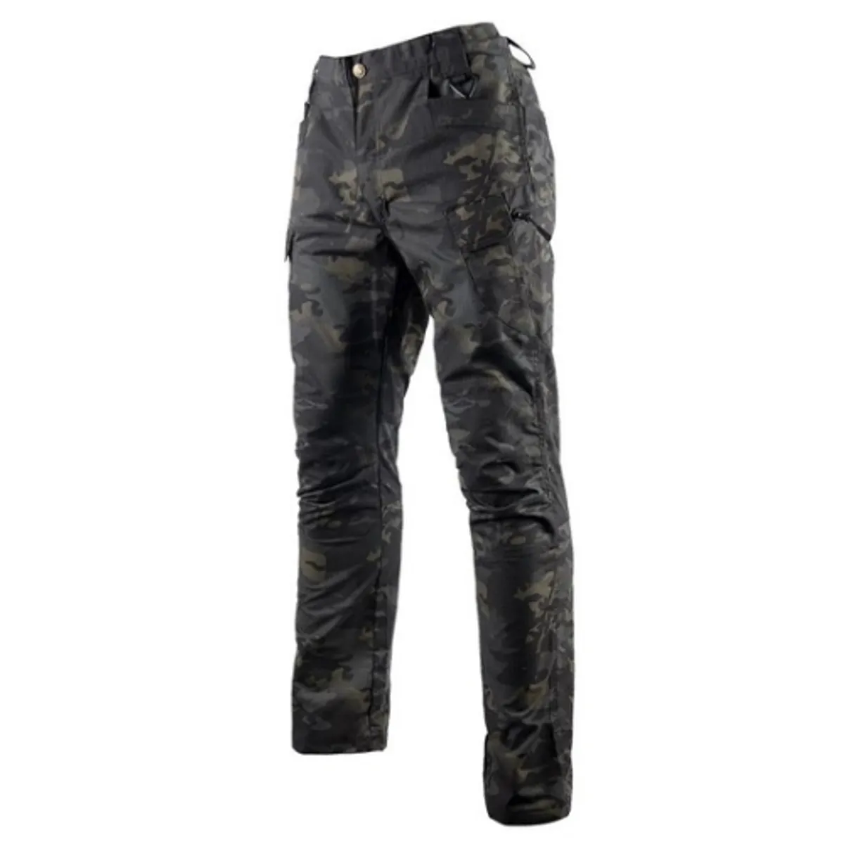GENERICO - Pantalón Impermeable Camuflado Negro