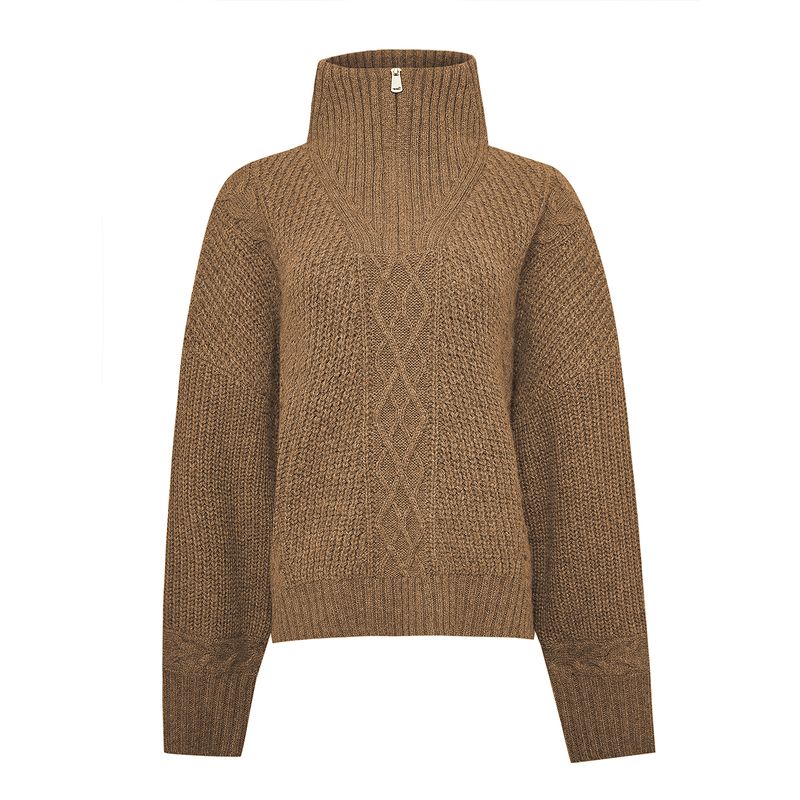 ROCKFORD - Chompa Rockford Mujer Kun Café ROCKFORD