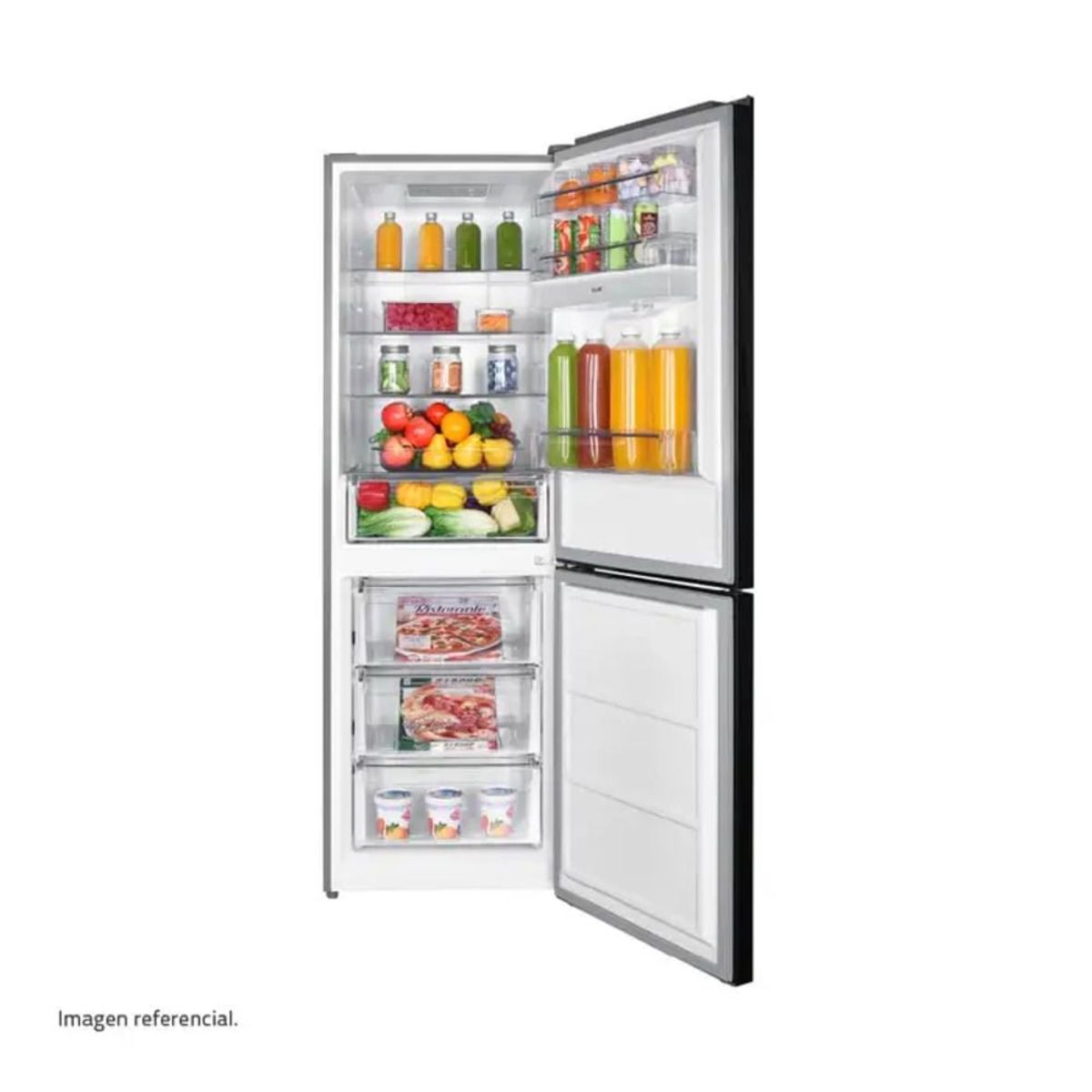 INDURAMA - Refrigeradora 320 litros Bottom Freezer Negro Indurama RI-639DN_.