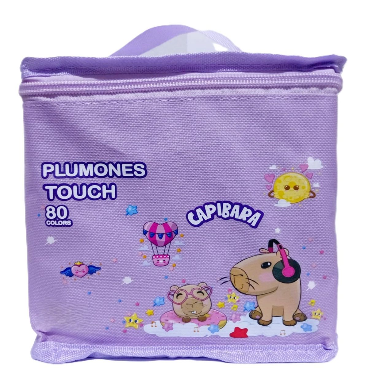 GENERICO - Plumones Touch 80 Piezas Doble Punta - Lila