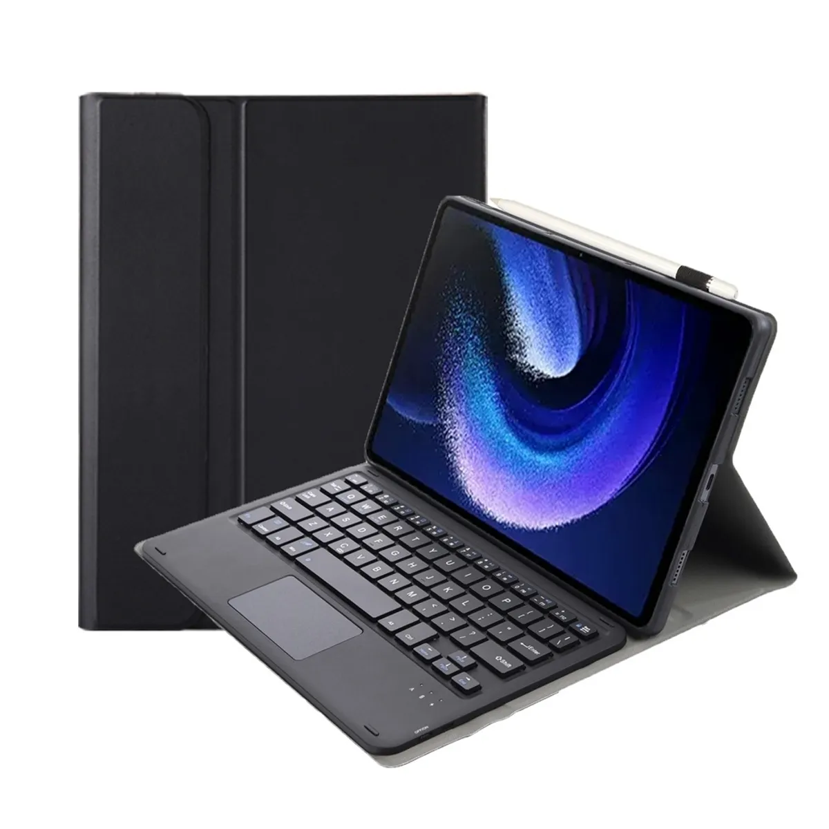 GENERICO - Funda Con Teclado Bluetooth Touchpad para Xiaomi PAD 6 11" - NEGRO