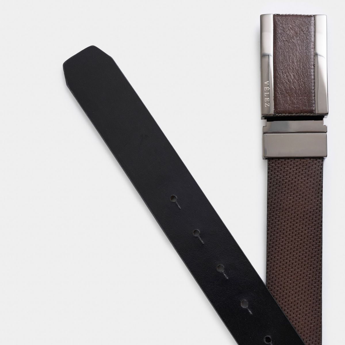 VELEZ - Vélez Correa Doble Faz De Cuero Grabado Combinado