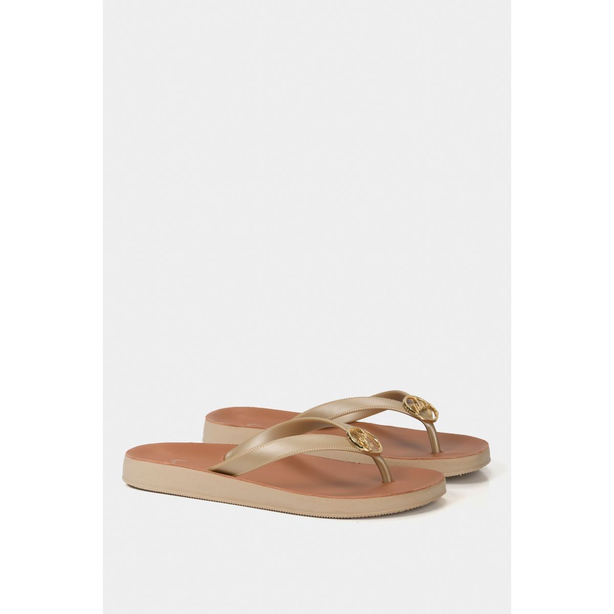 VELEZ - Vélez Sandalias Playera Jamaica Cuero Mujer Herraje Dorado