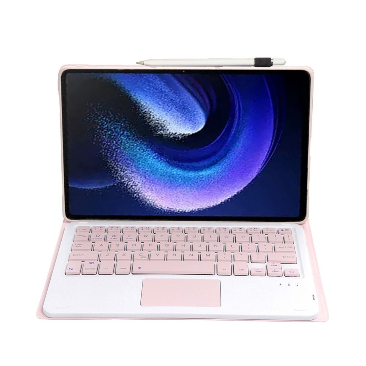 GENERICO - Funda Con Teclado Bluetooth Touchpad para Xiaomi PAD 6 11" - ROSADO