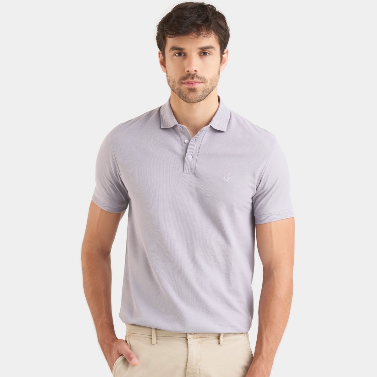 VELEZ - Vélez Polo Casual Algodón Pima Lila