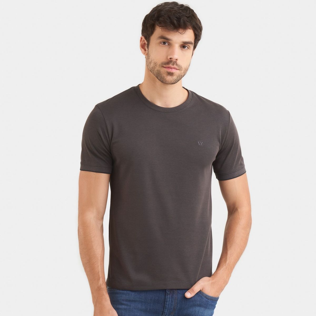 Velez - Vélez Polo Micropima Arizona Hombre Semi Ajustada Negro