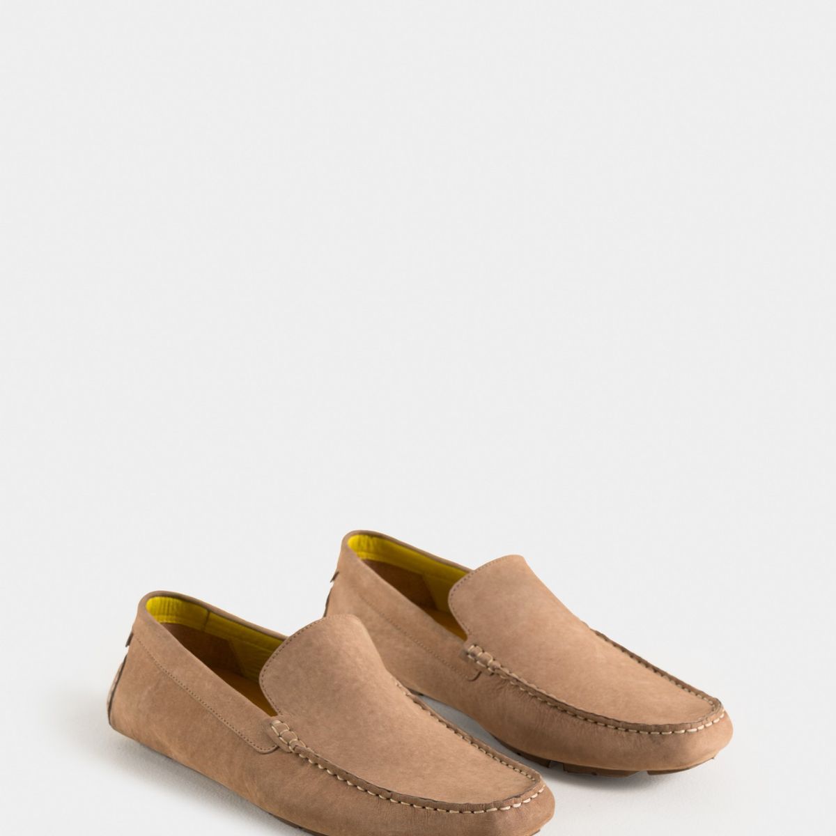 VELEZ - Vélez Mocasines Árida De Cuero Hombre Silueta Clásica Arena