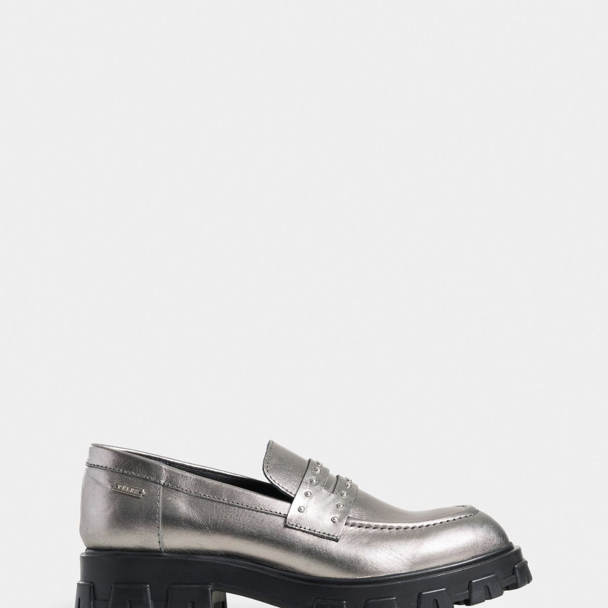 VELEZ - Vélez Mocasines Dafni Cuero Mujer Antifaz Taches Grafito