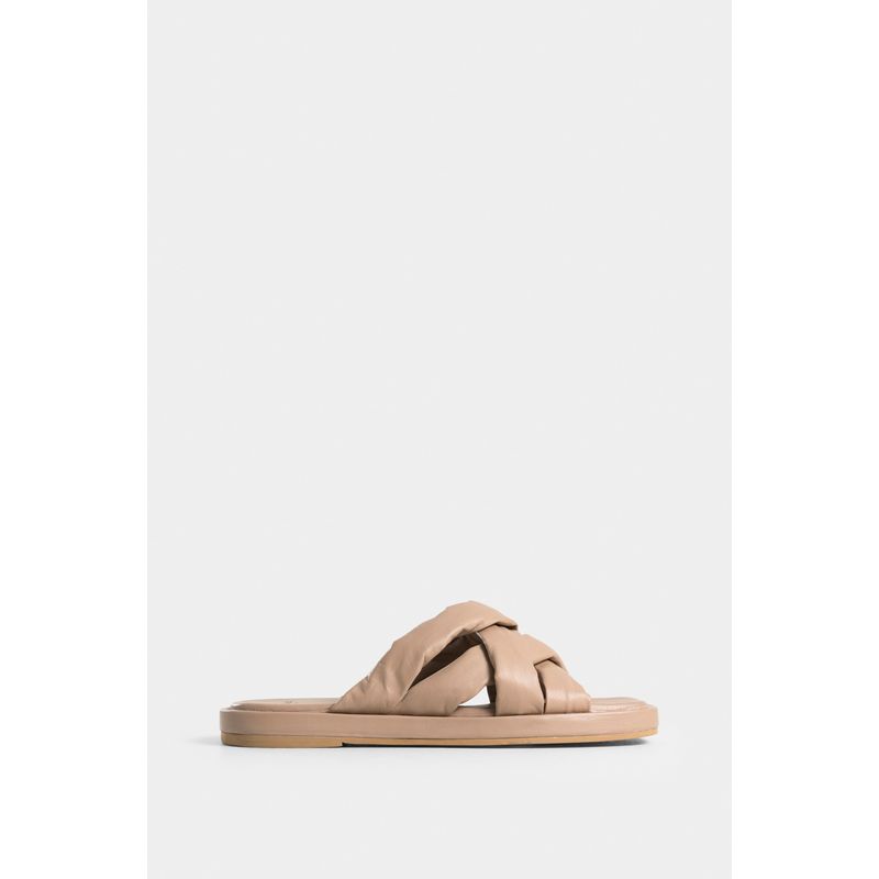 VELEZ - Vélez Sandalias Plana Bacopa Cuero Mujer Arena