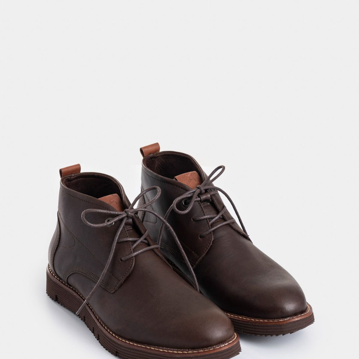 VELEZ - Vélez Botas Calgary De Cuero Hombre Acabado Natural Café