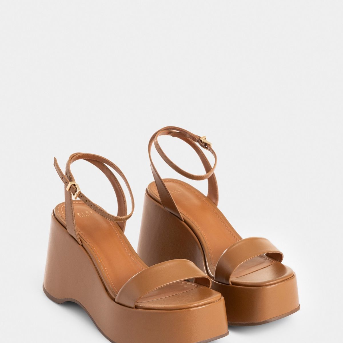 VELEZ - Vélez Sandalias Plataforma San Joaquin Cuero Mujer Miel