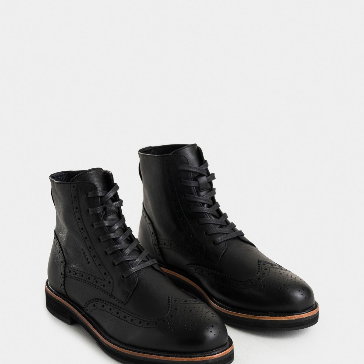 VELEZ - Vélez Botas River Cuero Hombre Cortes Con Chiripiado Negro