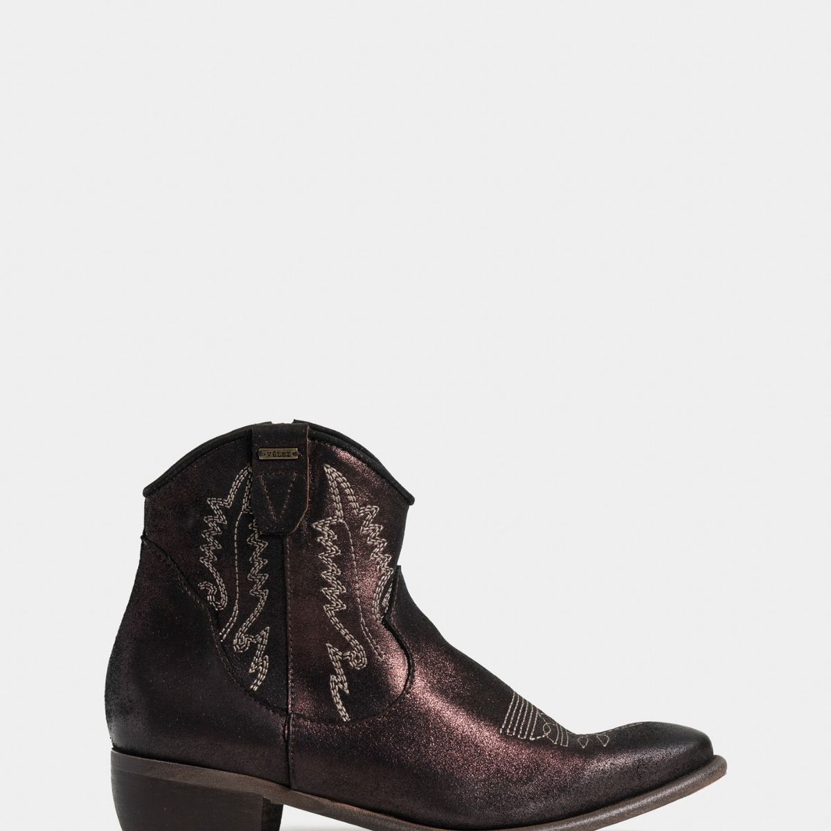 VELEZ - Vélez Botines Maritimus De Cuero Mujer Acabado Rústico Café