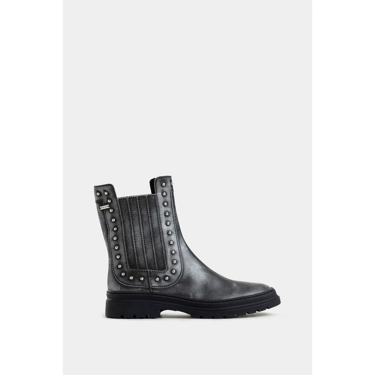 VELEZ - Vélez Botines Chelsea Begonia Cuero Mujer Taches Gris