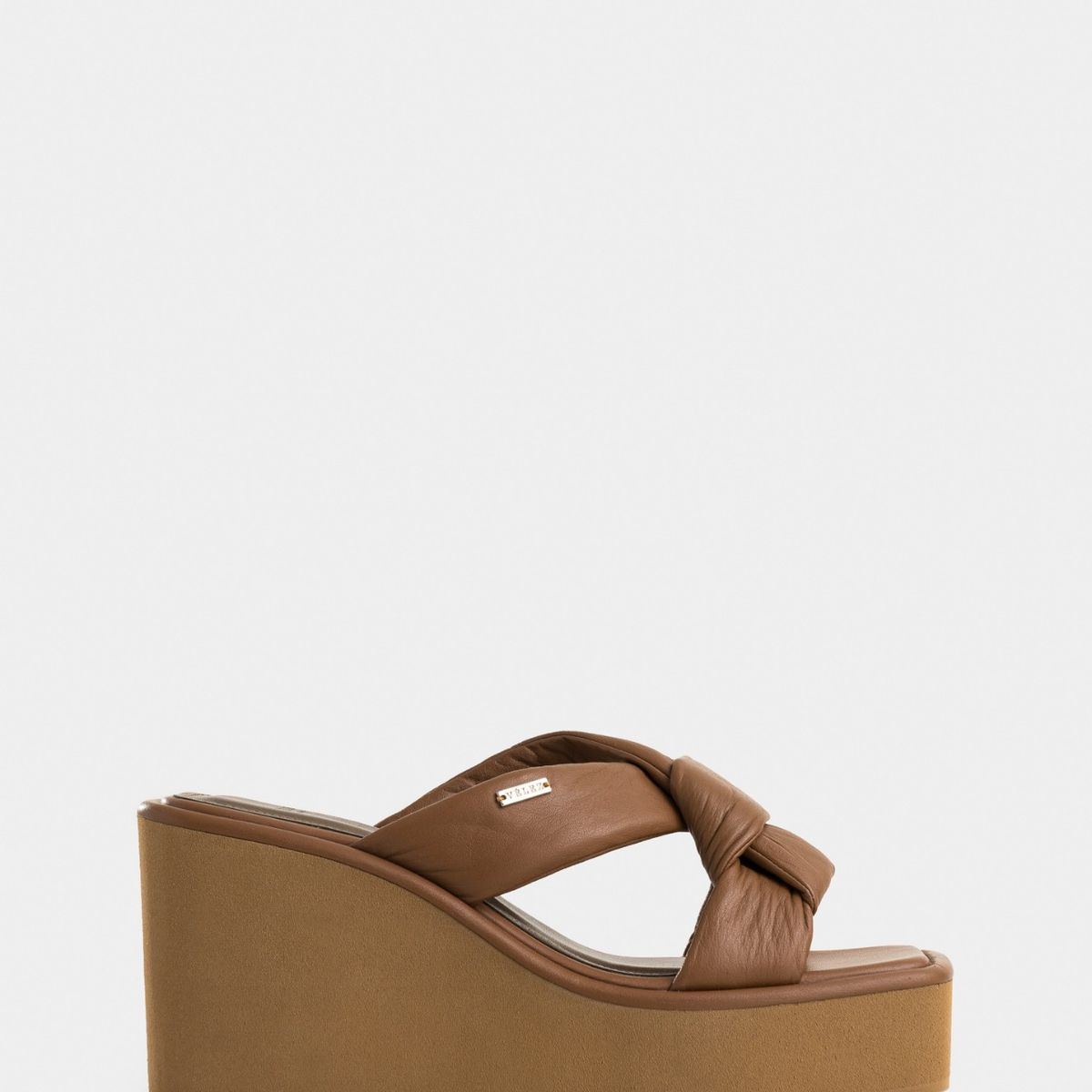 VELEZ - Vélez Sandalias Plataforma Resplandor Cuero Mujer Miel