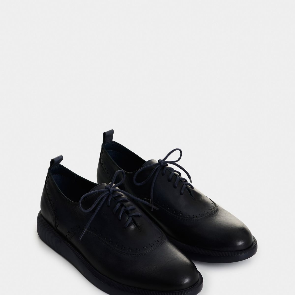 VELEZ - Vélez Zapatos Cordón Elon Cuero Hombre Office Azul Oscuro