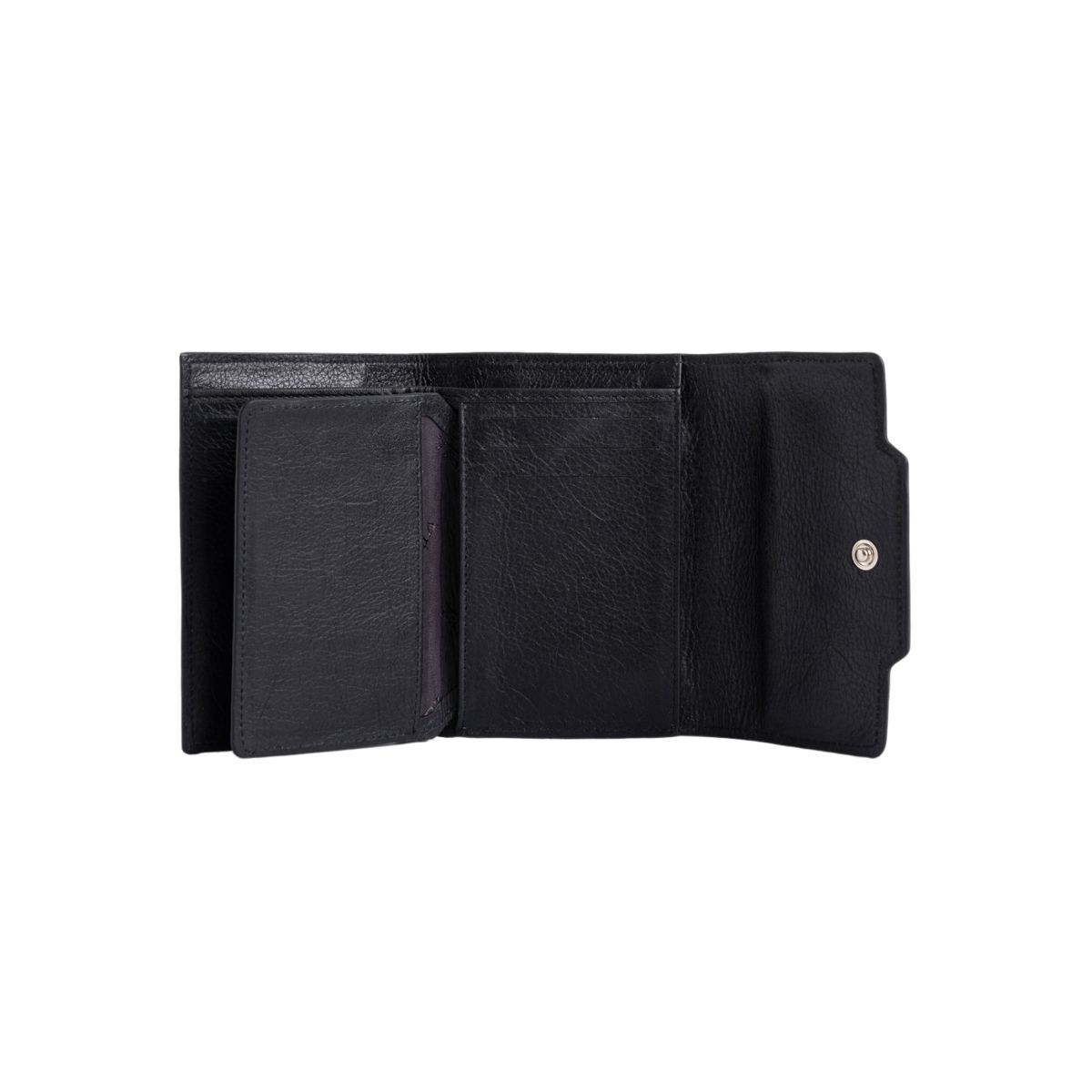 VELEZ - Vélez Billetera Taupe De Cuero Para Mujer Con Monedero Negro