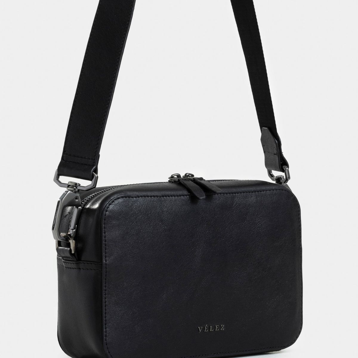 VELEZ - Vélez Morral Monza De Cuero Hombre Acabado Artesanal Negro