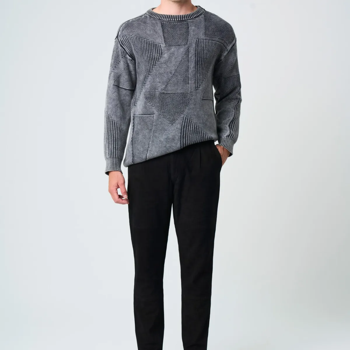 VELEZ - Vélez Pantalón Chino Cue De Gamuza River Hombre Negro