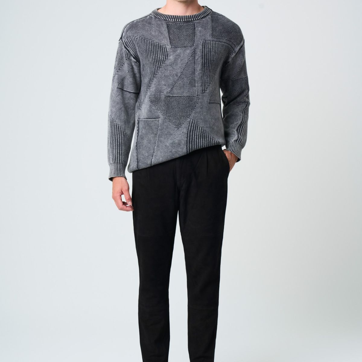 VELEZ - Vélez Pantalón Chino Cue De Gamuza River Hombre Negro