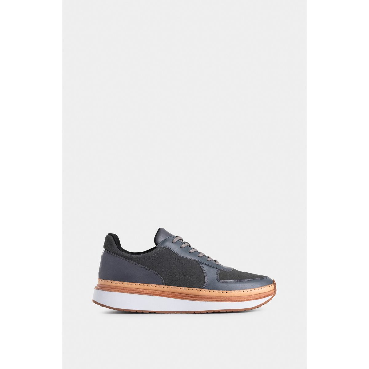 VELEZ - Vélez Zapatos Cordón Condell Cuero Gamuza Hombre Gris