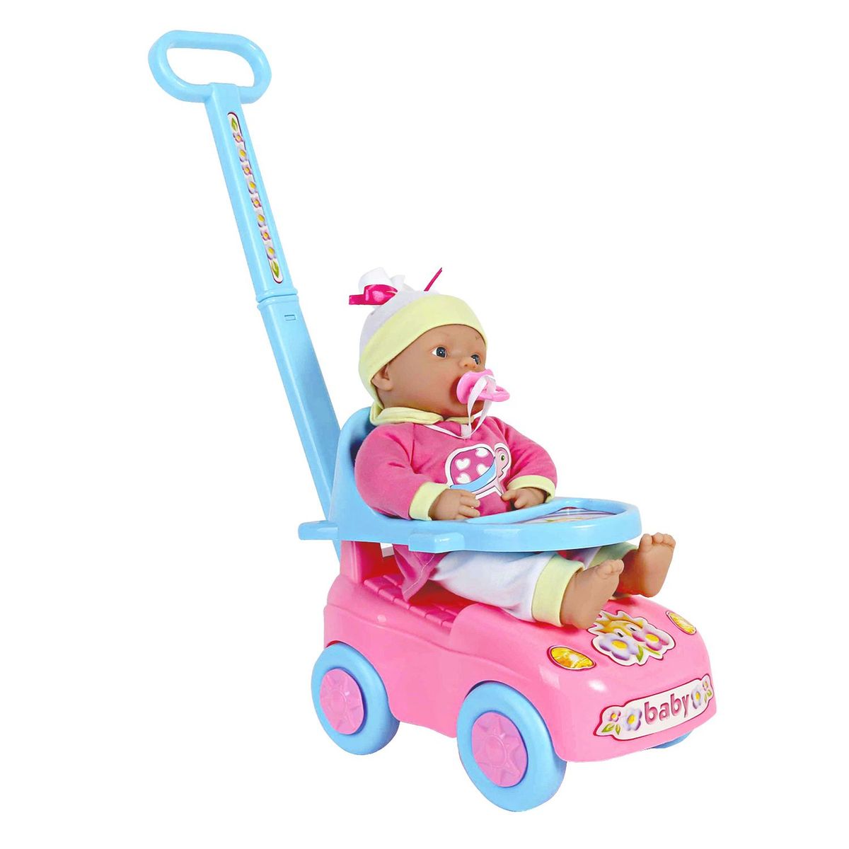LOKO TOYS - Muñeca My Dolly Sucette con Stroller 37 cm