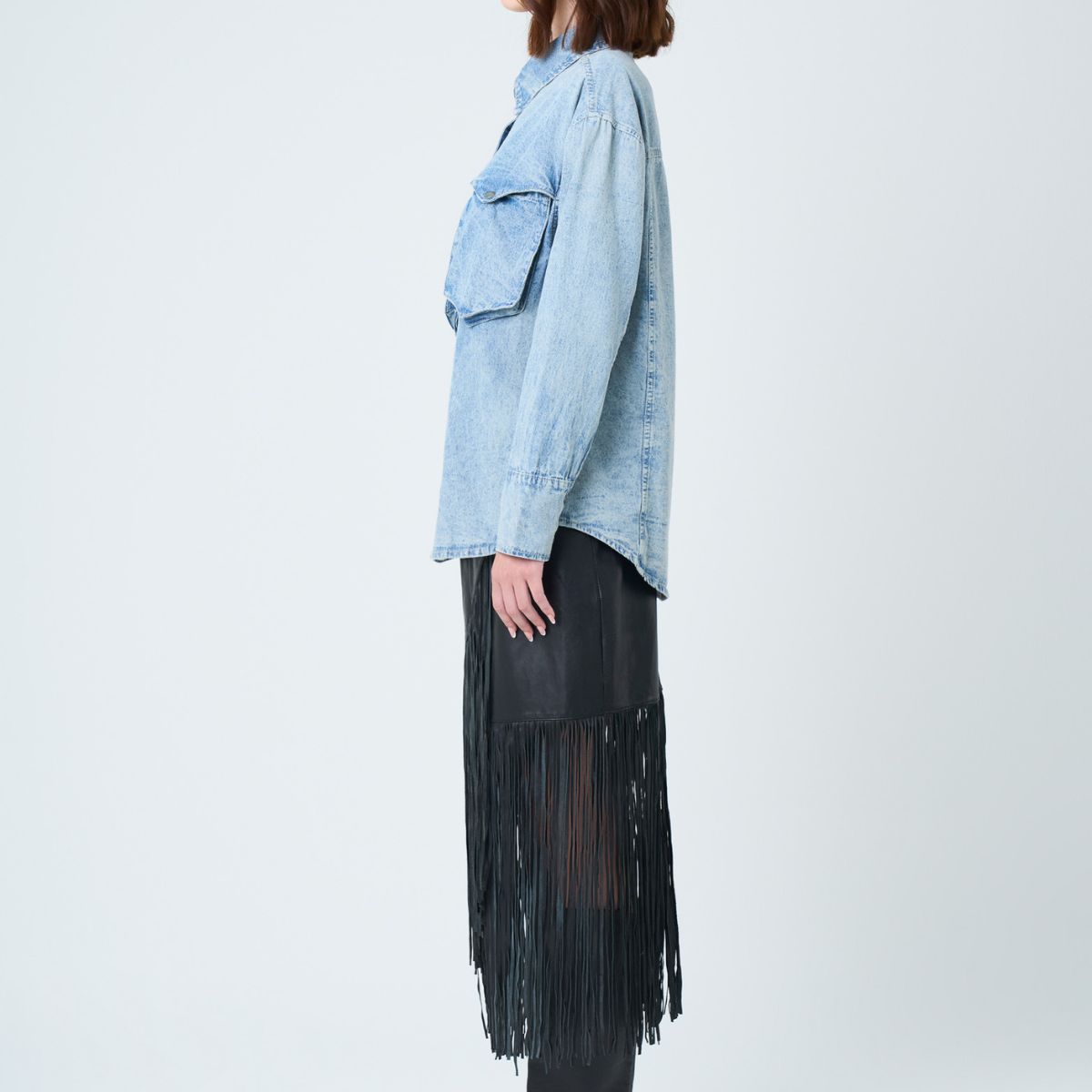 VELEZ - Vélez Camisa Perseus Para Mujer Oversized Azul Claro