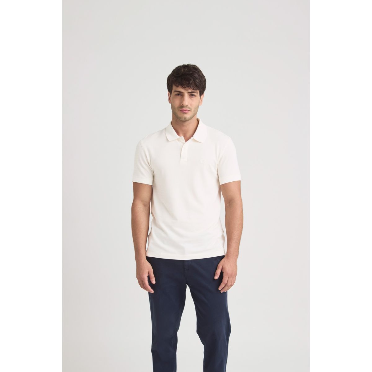 VELEZ - Vélez Polo Oculus Para Hombre Semi Fit Blanco