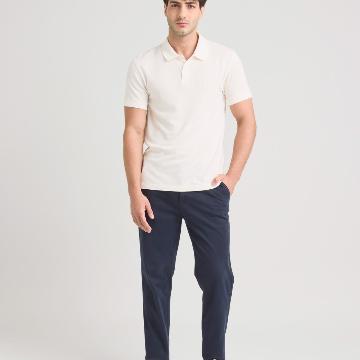 VELEZ - Vélez Polo Oculus Para Hombre Semi Fit Blanco