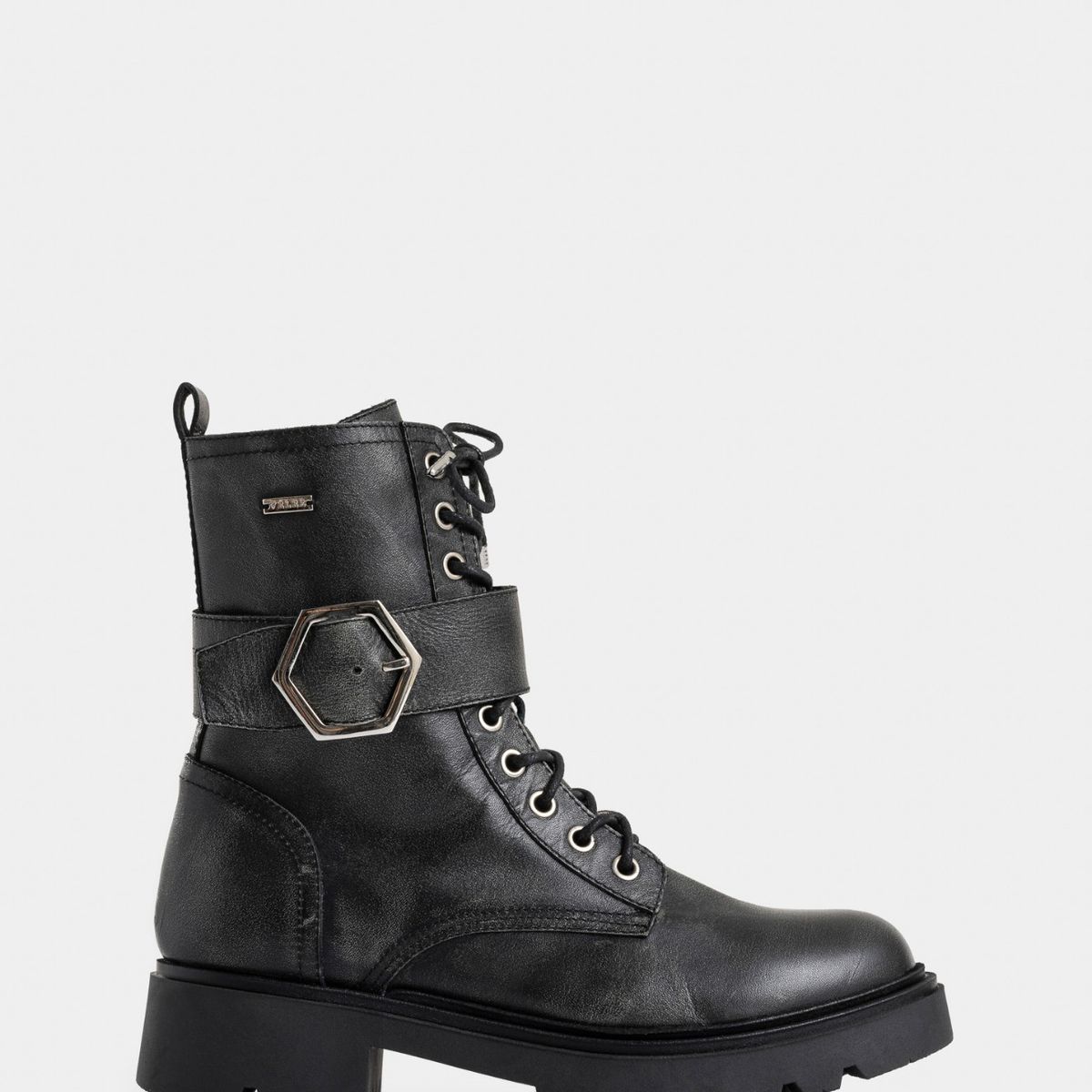 VELEZ - Vélez Botines Altar Cuero Brush Off Mujer Negro