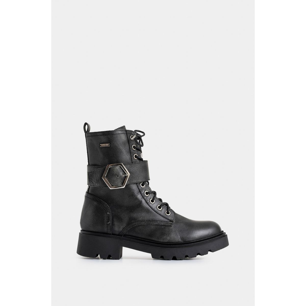 VELEZ - Vélez Botines Altar Cuero Brush Off Mujer Negro