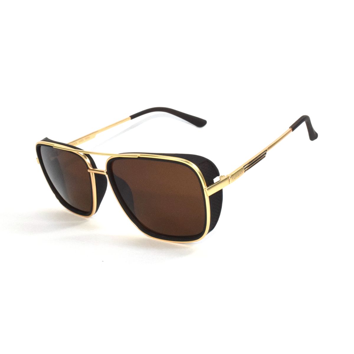 GENERICO - Lentes de sol Hombre diseño Retro uv400 metal Ym7