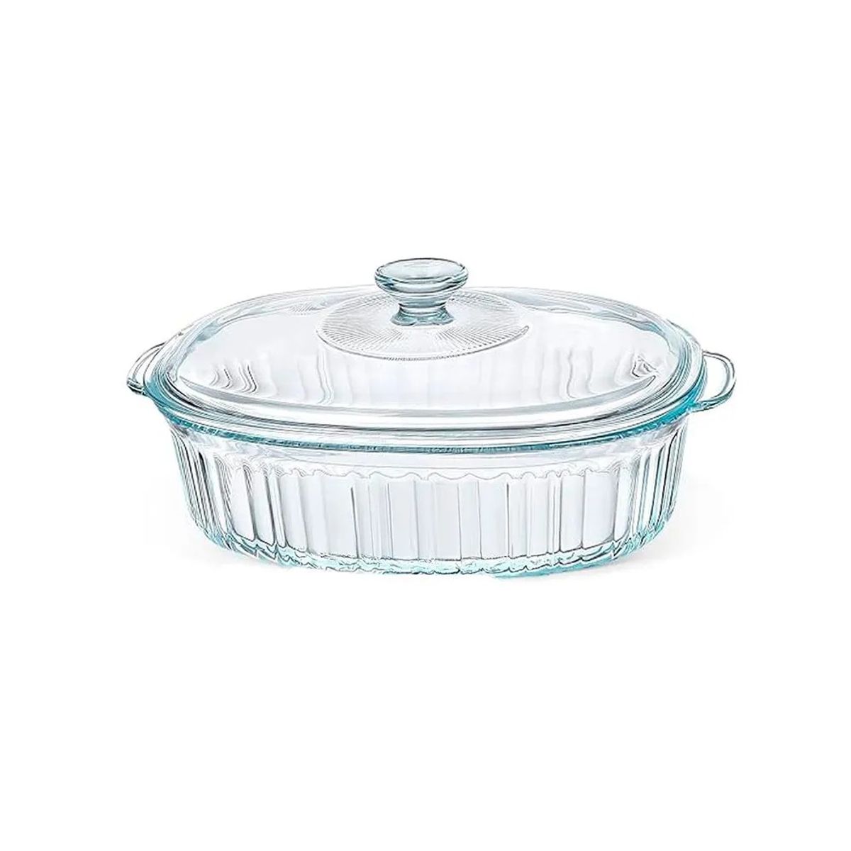 ICHIMATSU - Cacerola Ovalada de vidrio borosilicato 18L