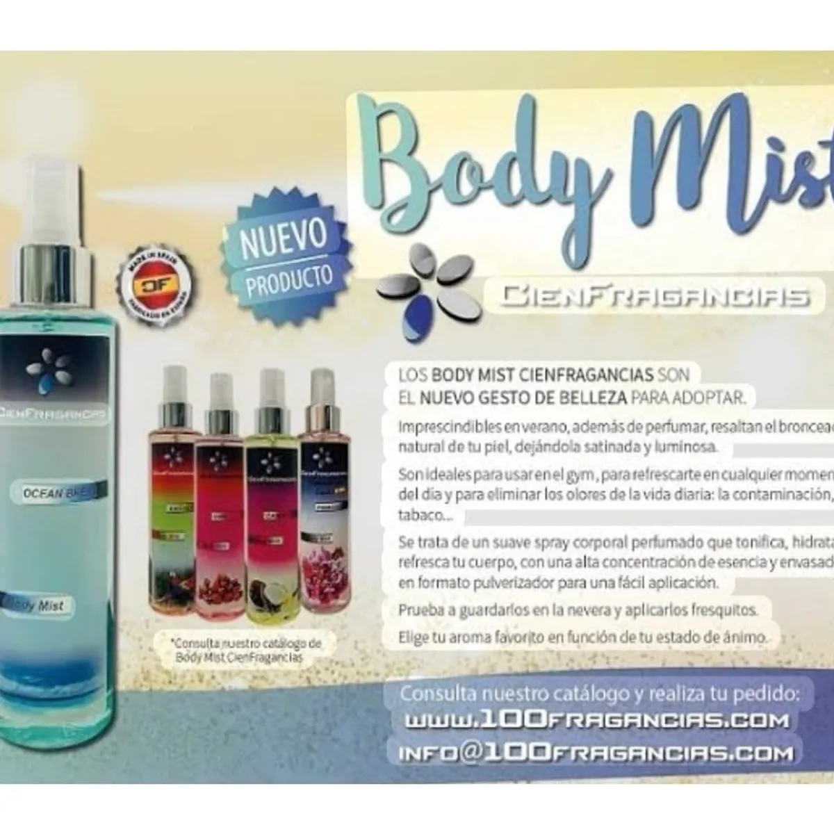 CIEN FRAGANCIAS - BODY MIST VEGANO EXOTICO MANGO CIENFRAGANCIAS CIEN ESENCIAS 200ML