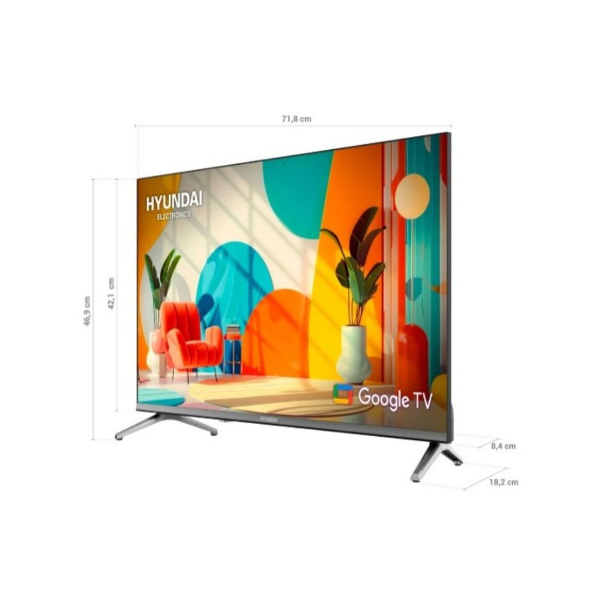 HYUNDAI - Televisor Hyundai 32 QLED Smart Tv HYLED3259QG