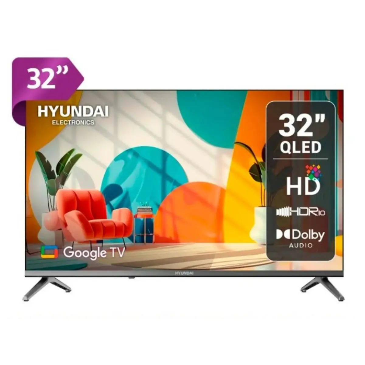 HYUNDAI - Televisor Hyundai 32 QLED Smart Tv HYLED3259QG