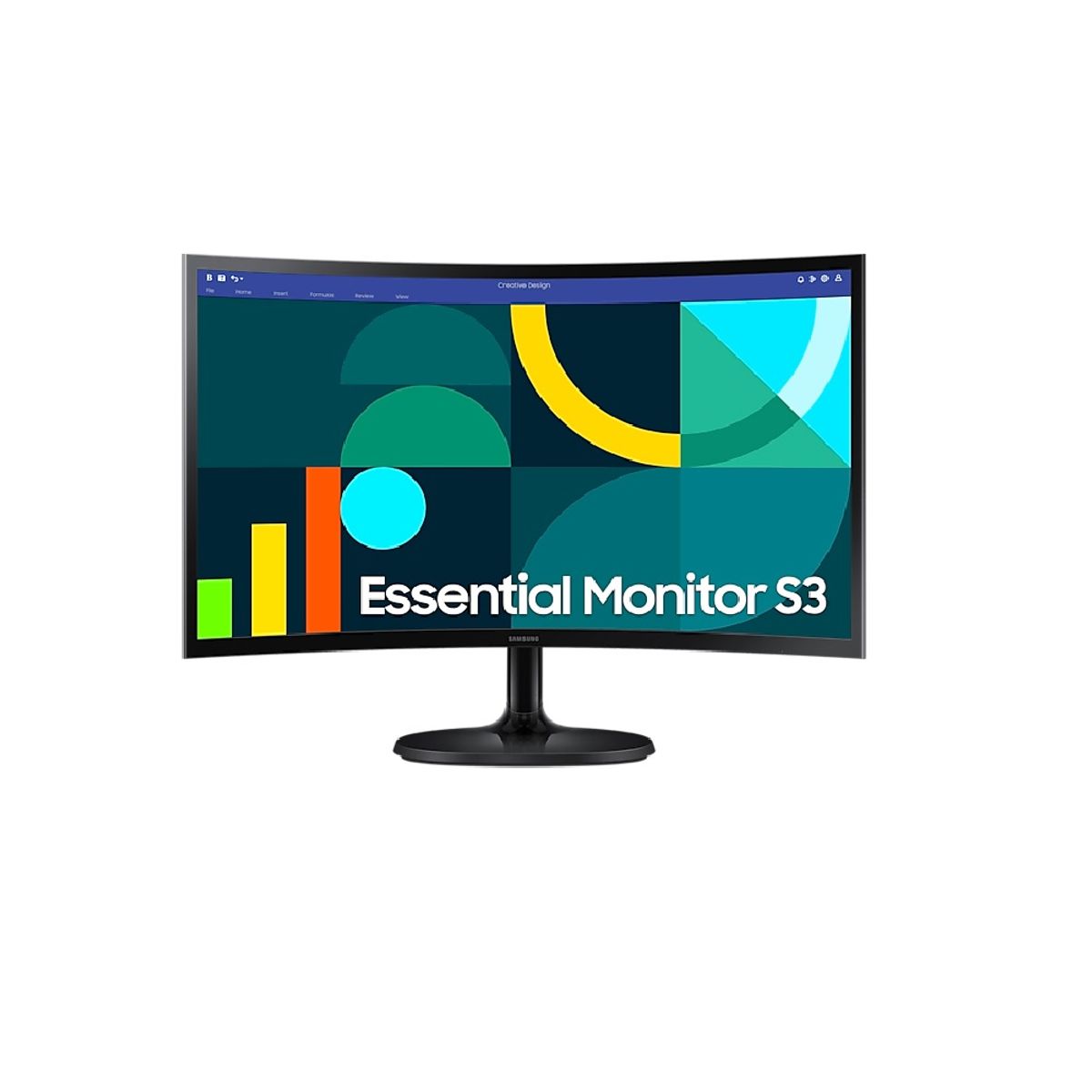 SAMSUNG - Monitor Samsung LS24D360GALXPE 24 Pulgadas Curvo FHD VA  HDMI VGA