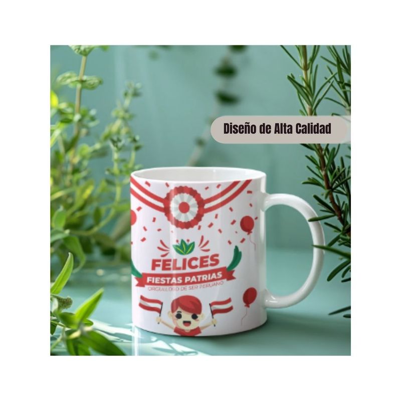 GENERICO - Taza de Loza Diseño Fiestas Patrias 11oz 12