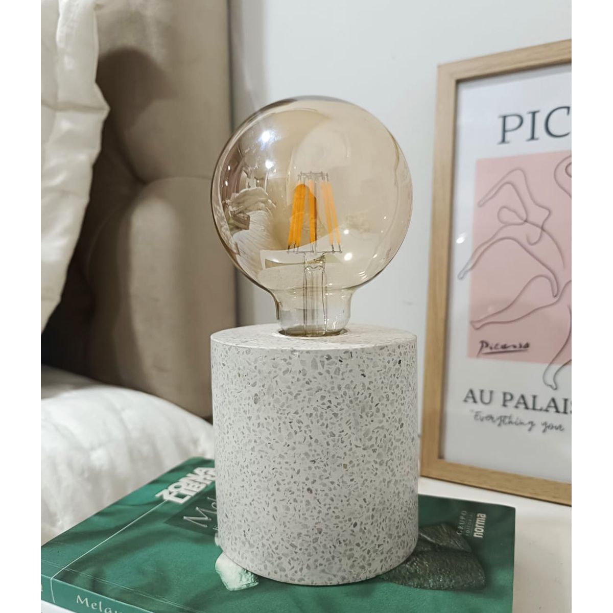 GENERICO - Lámpara de Diseño Alba Terrazo Blanco