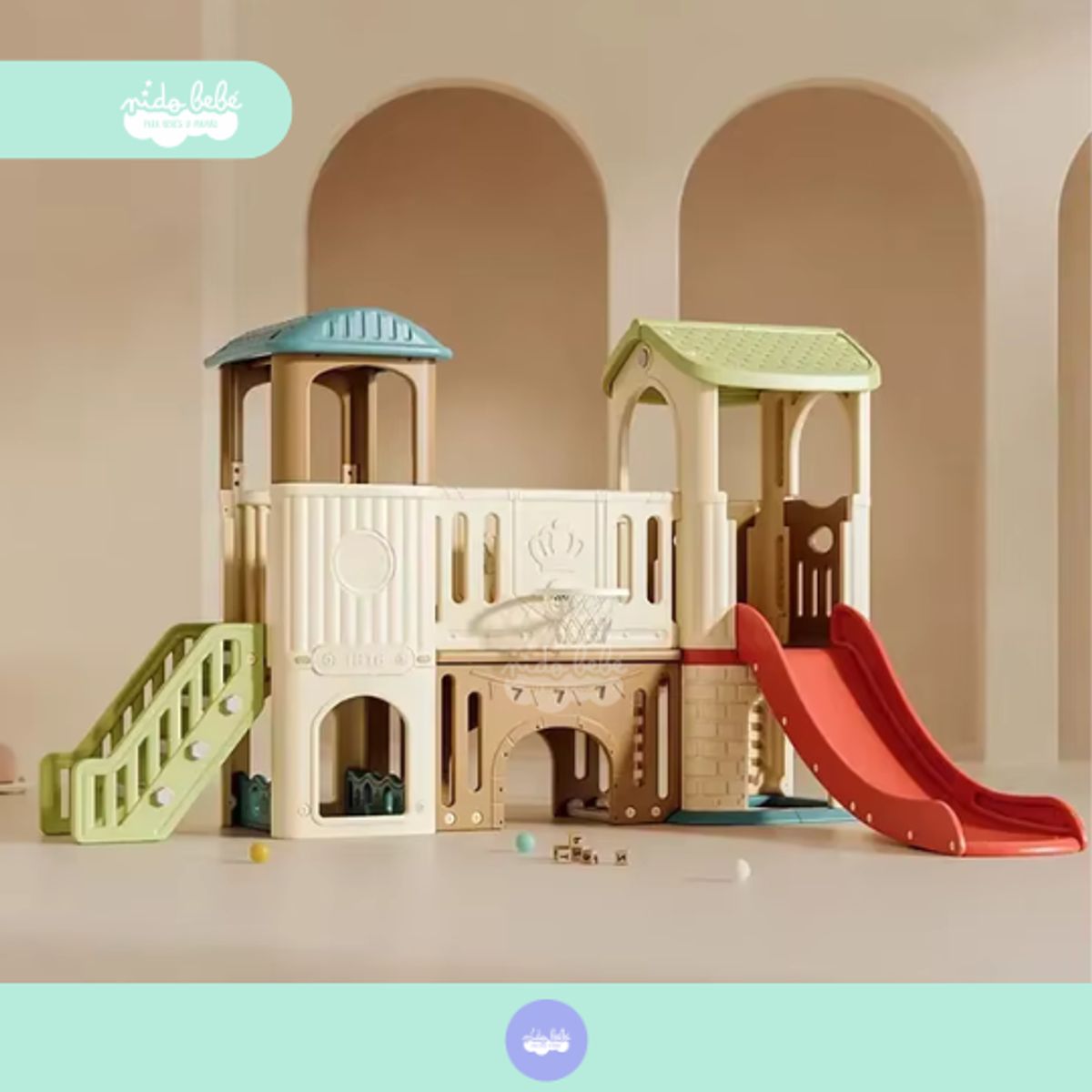 GENERICO - Tobogan para niños modelo casa de juegos premium