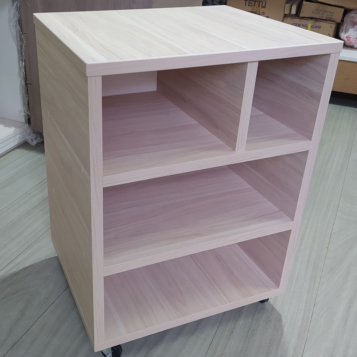 GENERICO - Mueble Auxiliar para impresora de melamina manzano