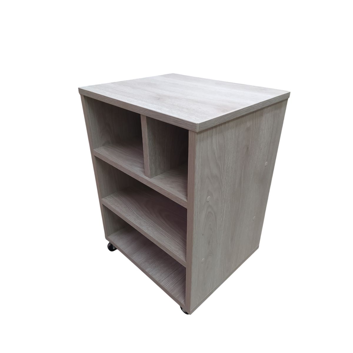 GENERICO - Mueble Auxiliar para impresora de melamina ceniza