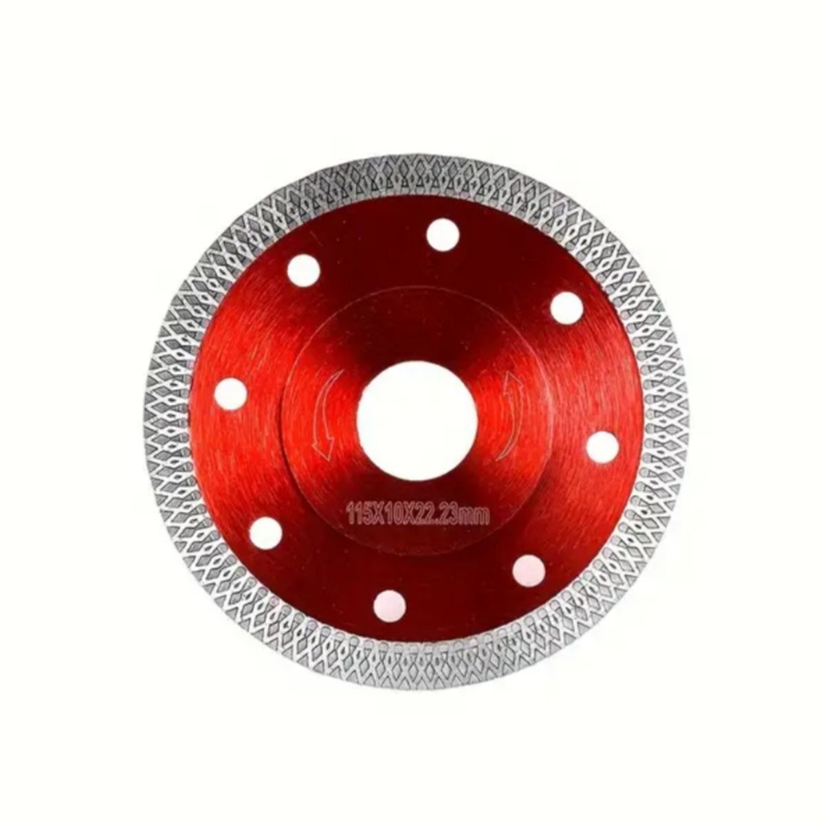 GENERICO - DISCO DIAMANTADO ROJO TRENZADO 4 1/2 PARA PORCELANATO