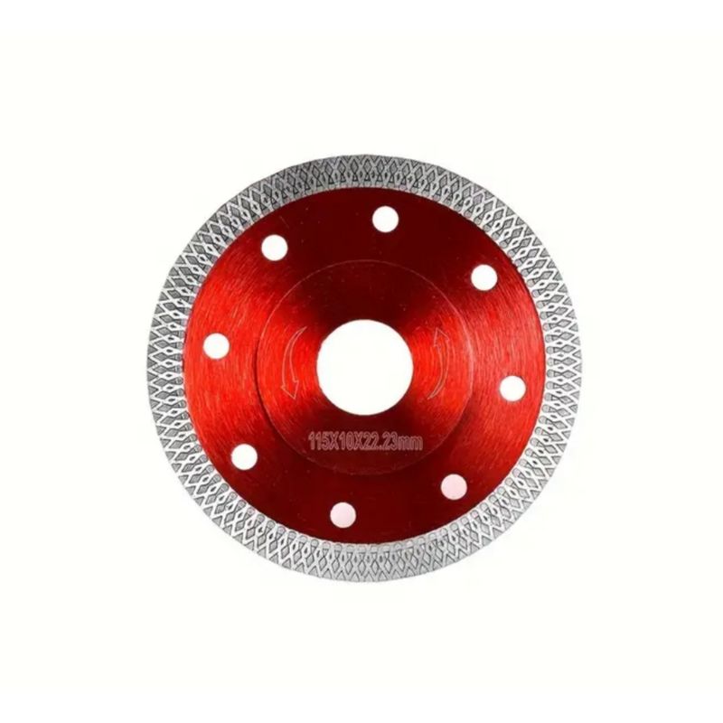 GENERICO - DISCO DIAMANTADO ROJO TRENZADO 4 1/2 PARA PORCELANATO
