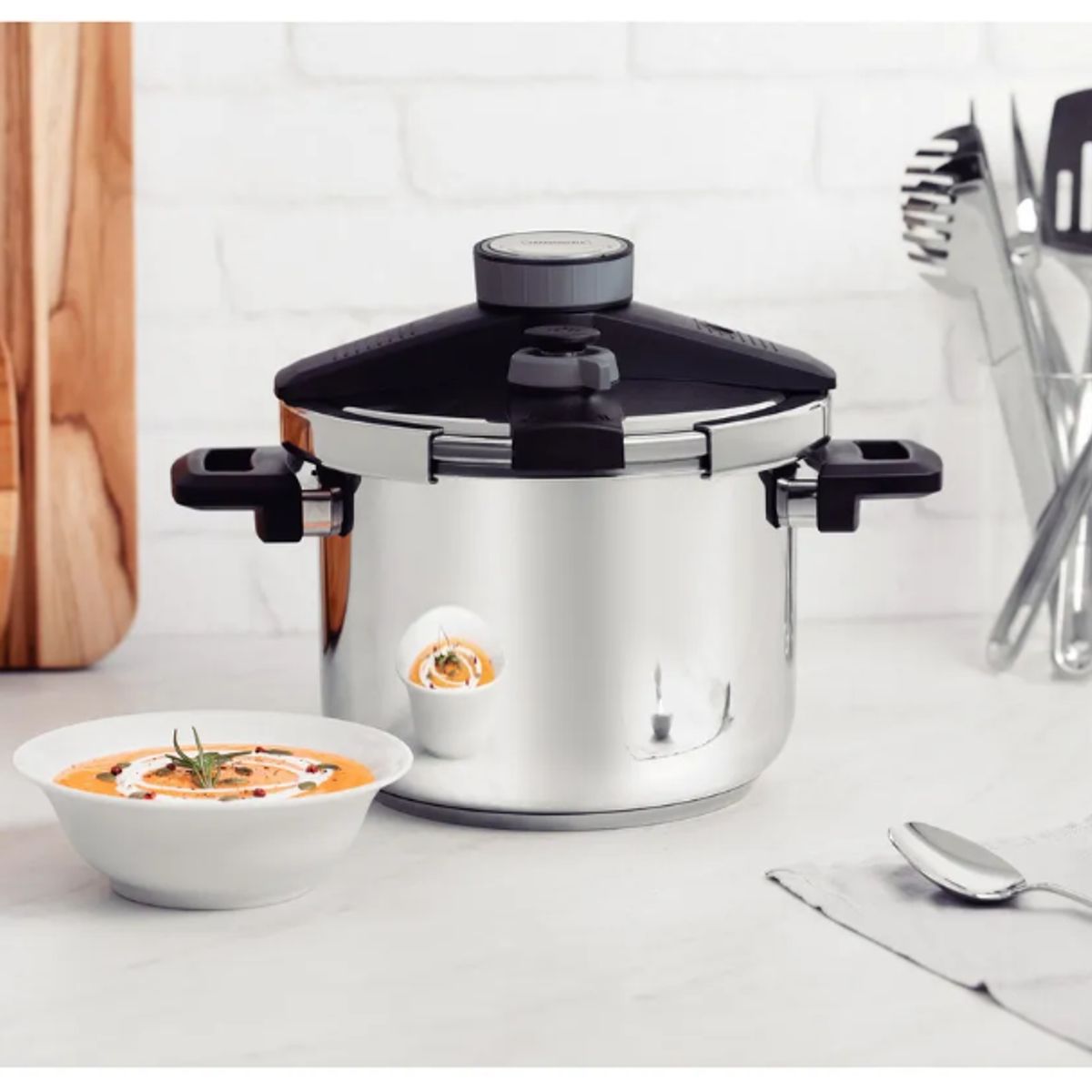 TRAMONTINA - Olla A Presión Tramontina Presto Con Triple Fondo, 6 L